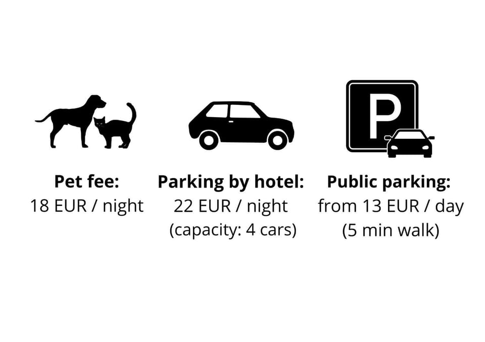 Property building, Text overlay, Pets, Parking