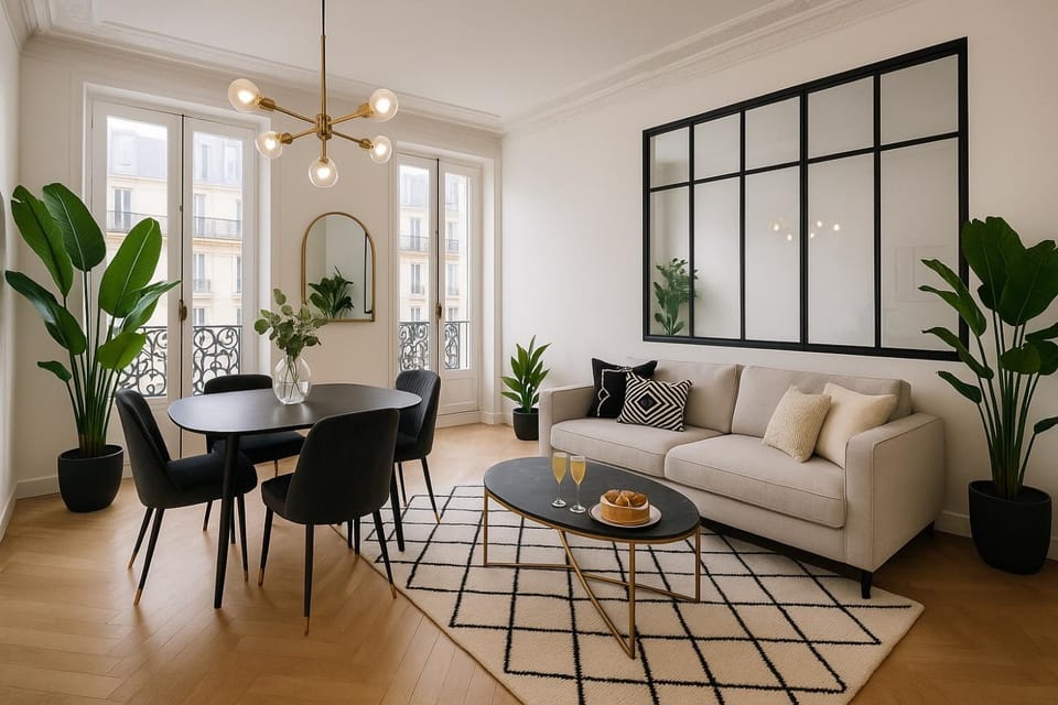 Living room, Seating area, Dining area