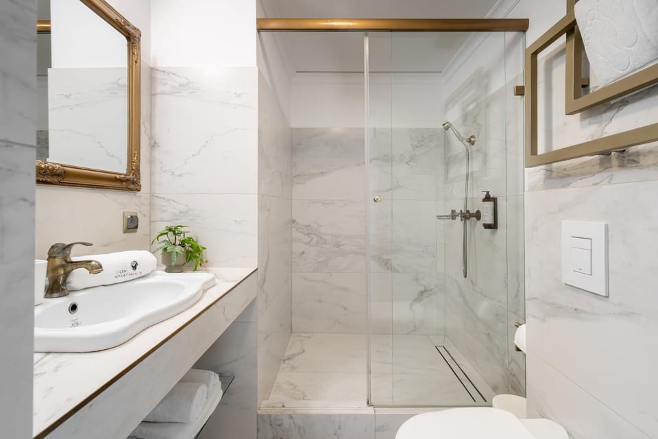 Shower, Toilet, Bathroom, towels