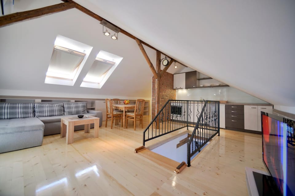 Kitchen or kitchenette, Living room, Dining area