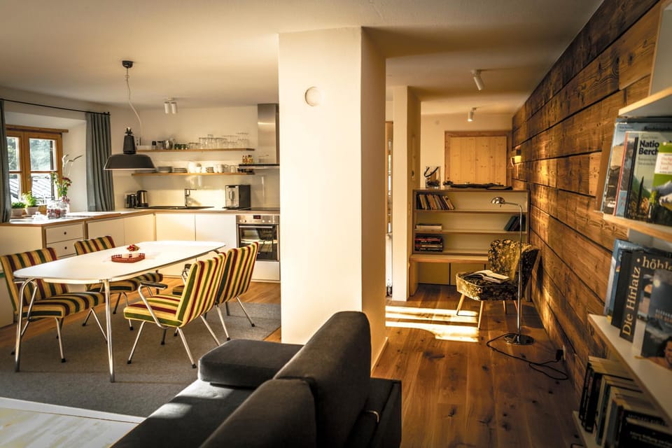 Kitchen or kitchenette, Living room, Dining area