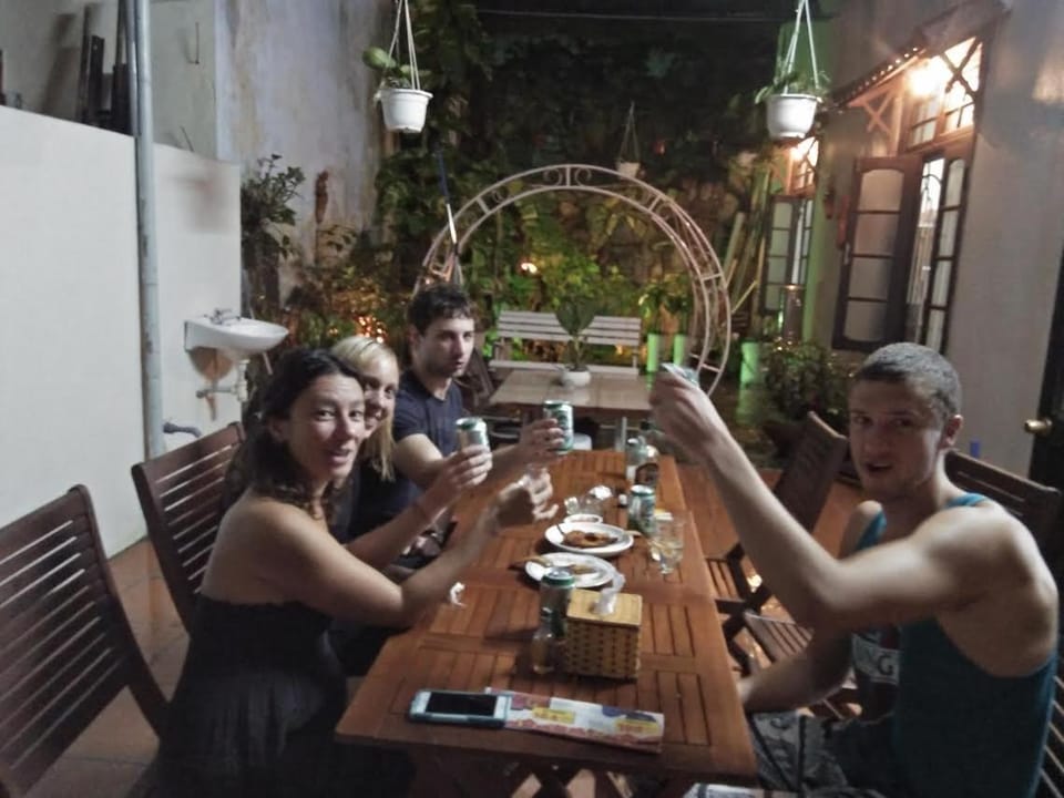 Patio, group of guests, group of guests