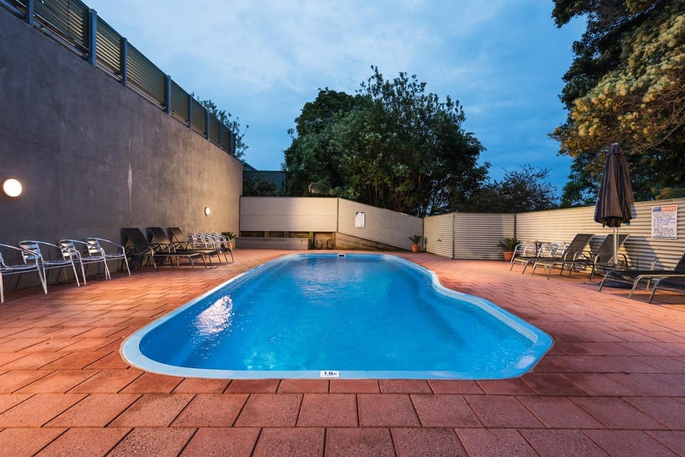 Swimming pool, Sunset