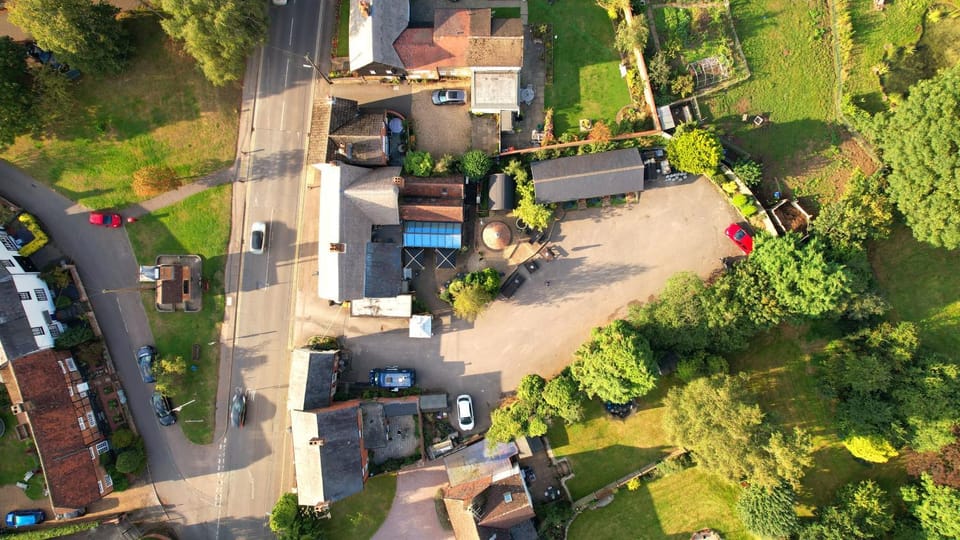 Property building, Bird's eye view, Parking