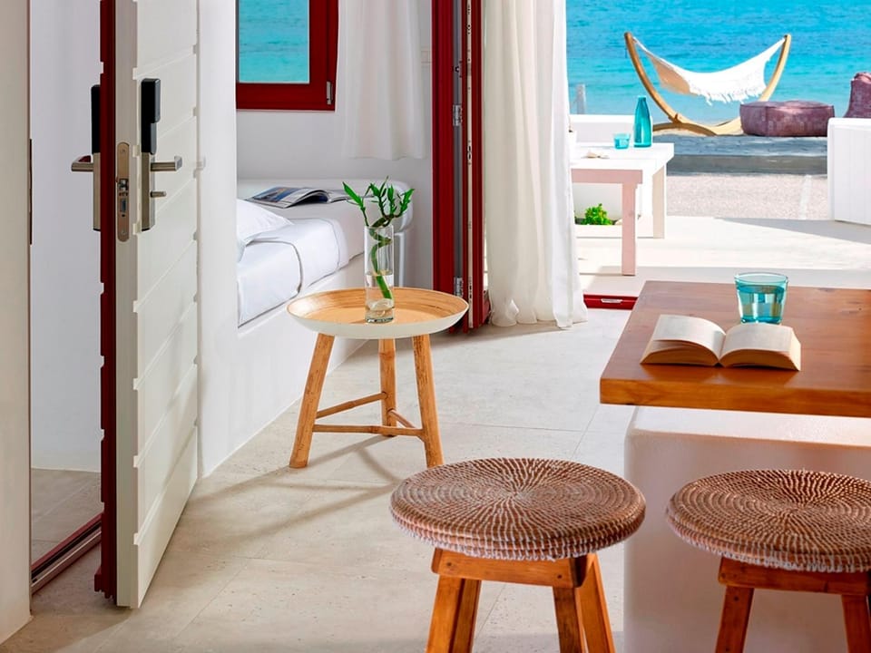 Patio, Living room, Seating area, Dining area, Sea view
