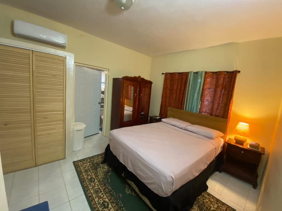 Bedroom, wardrobe, air conditioner