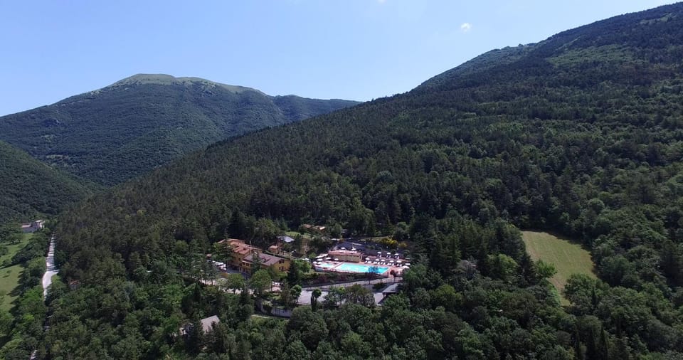 Natural landscape, Bird's eye view, Mountain view