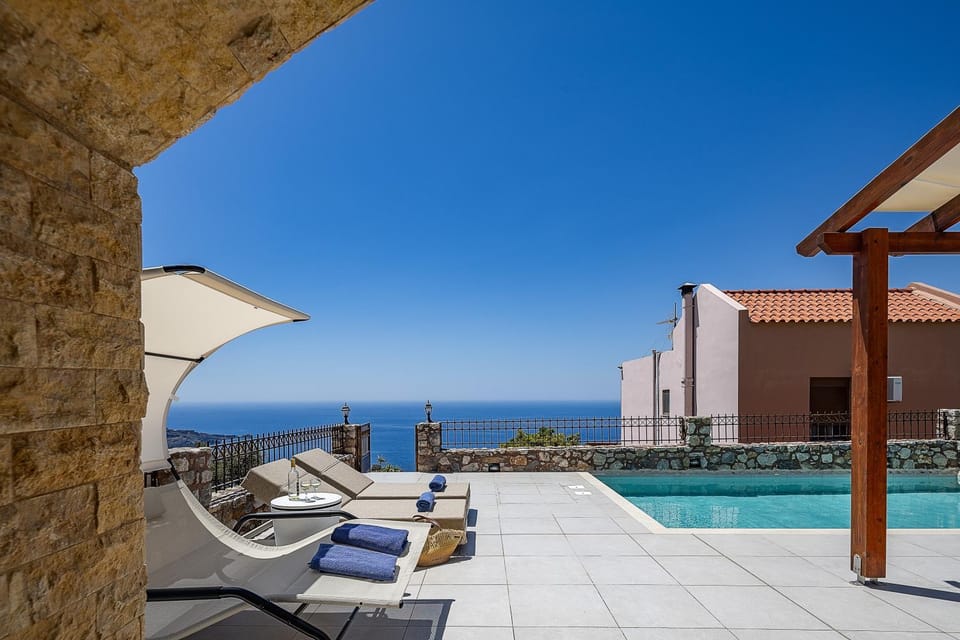 Natural landscape, Living room, Pool view, Swimming pool, sunbed
