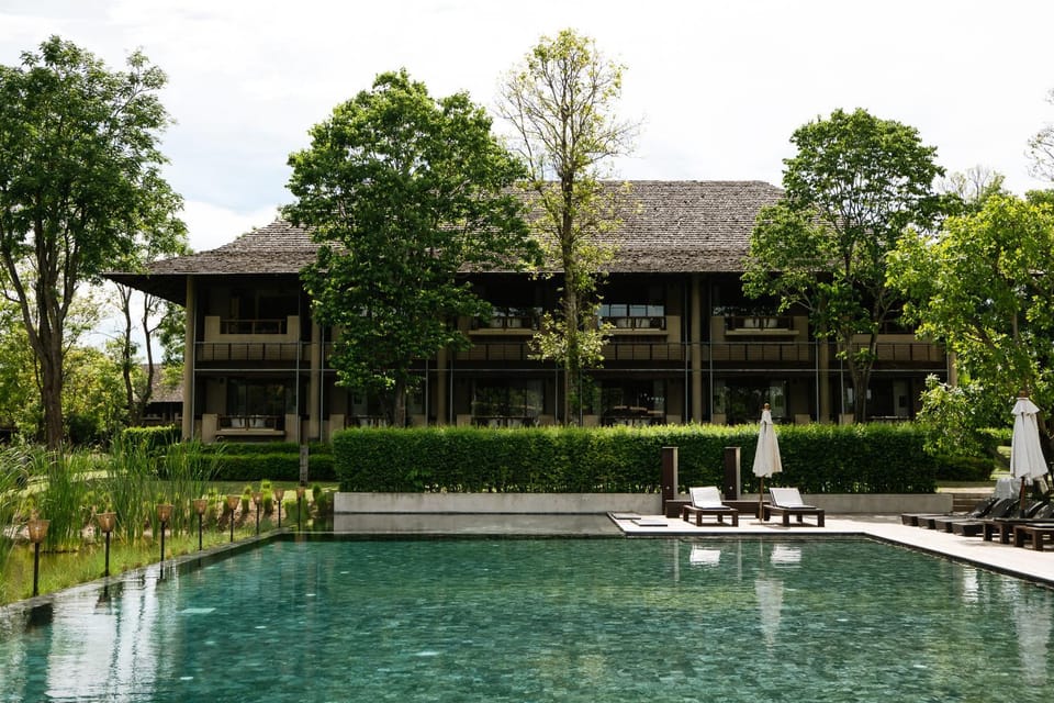Property building, Pool view