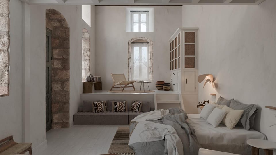 Photo of the whole room, Seating area, Bedroom