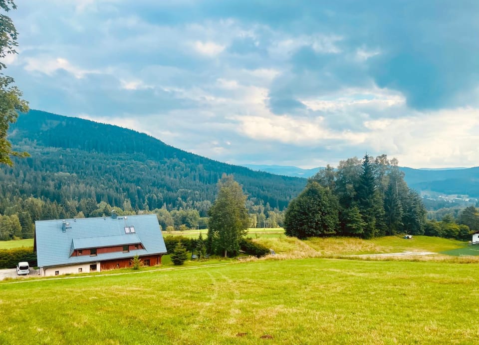 Property building, Spring, Day, Natural landscape, Mountain view
