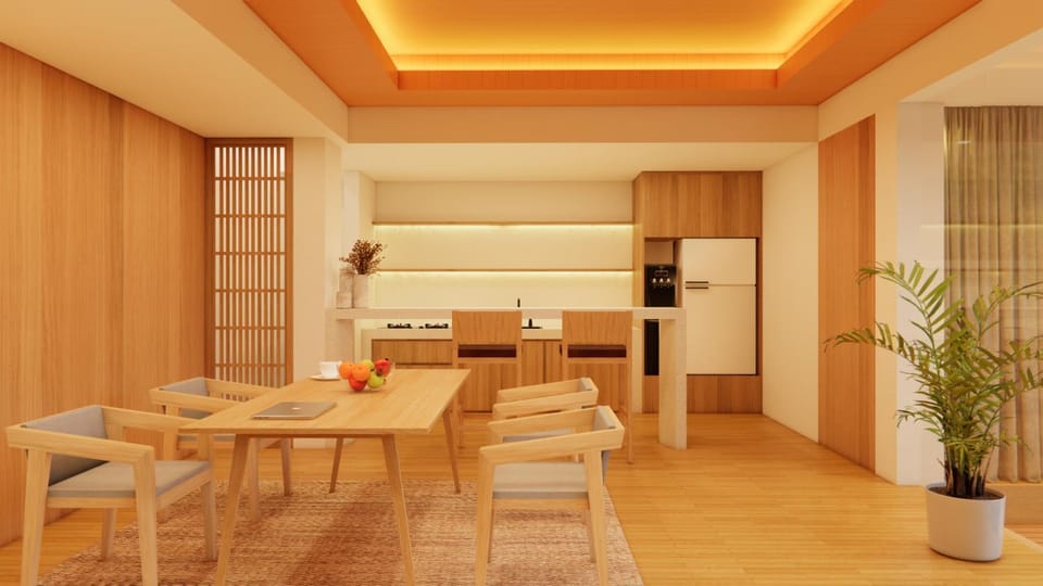 Kitchen or kitchenette, Dining area