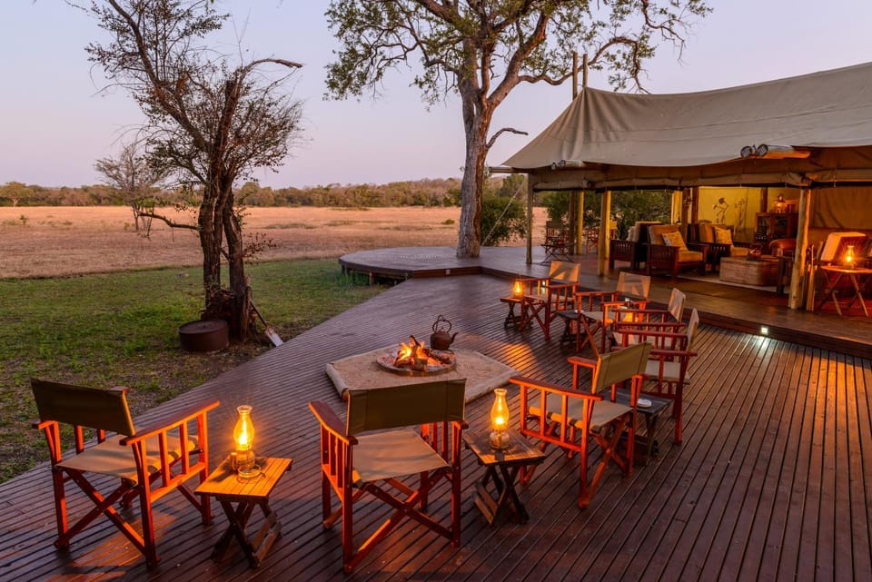 View (from property/room), Seating area, Sunset, fireplace