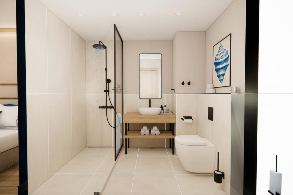Shower, Toilet, Bathroom, towels