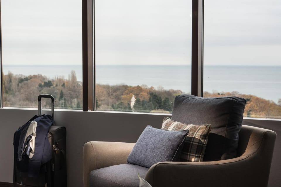 Winter, View (from property/room), Seating area, Sea view