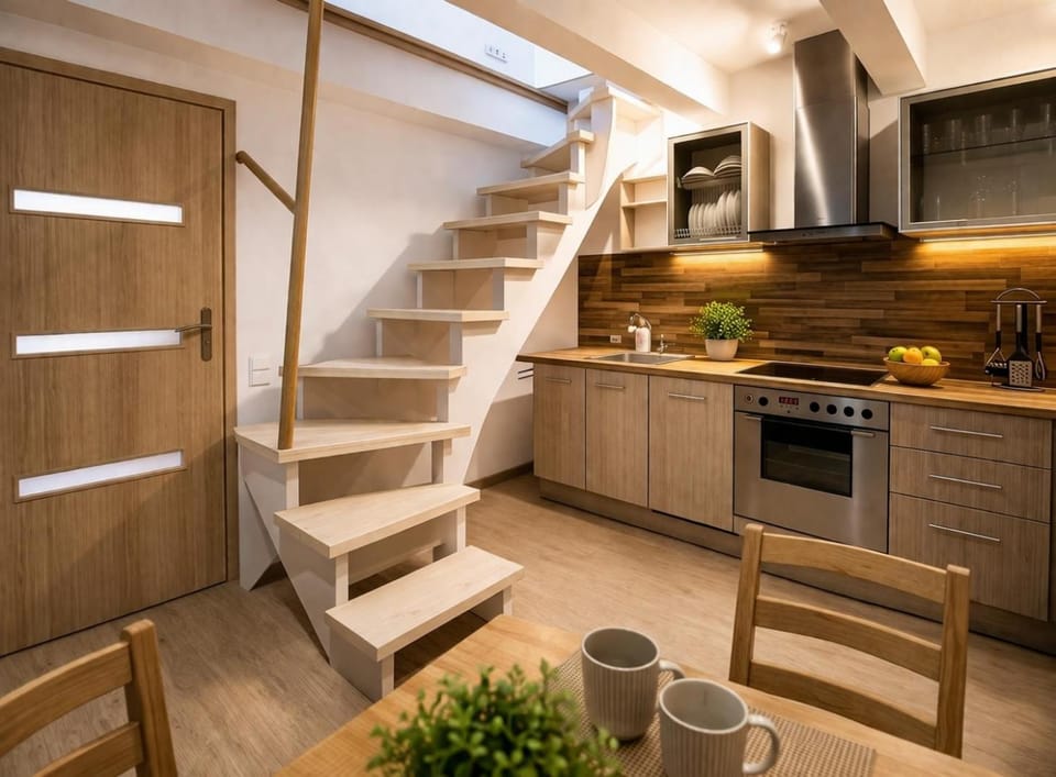 Giedrės Cozy Loft Old Town Bright Studio Apartment in Lithuania