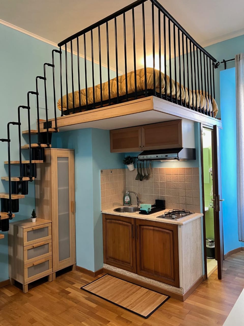 Kitchen or kitchenette, Living room, Bedroom, kitchen