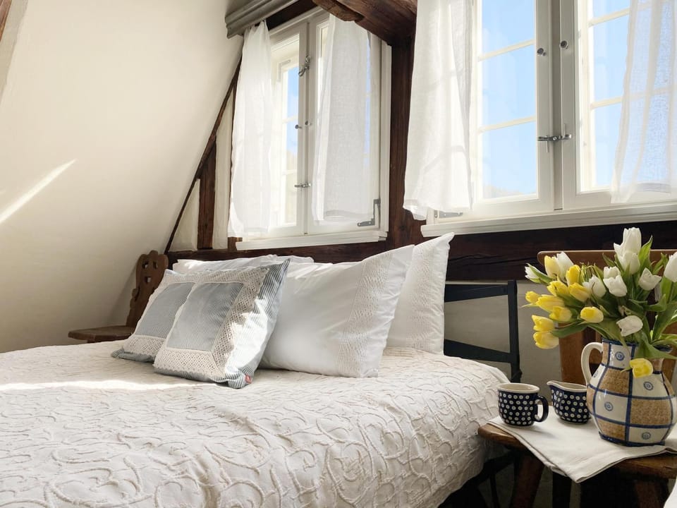 Bed, View (from property/room), Other, Photo of the whole room, Decorative detail, Bedroom, On site, River view