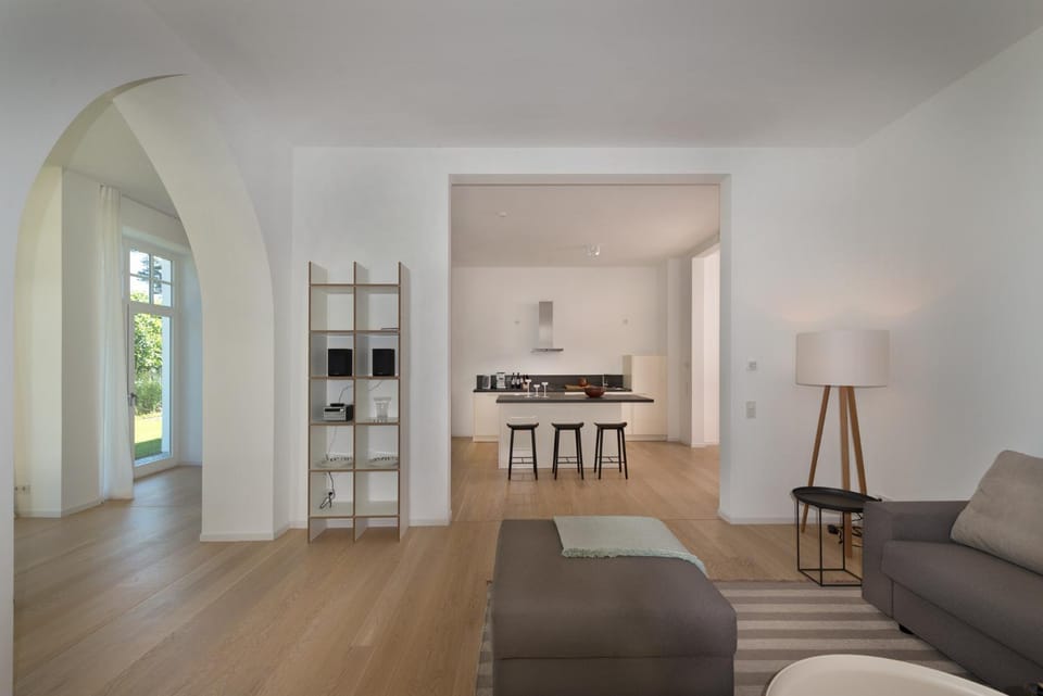 Kitchen or kitchenette, Living room, Dining area