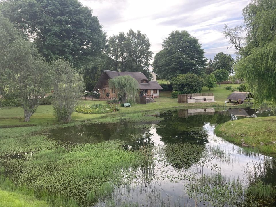 Property building, Garden, Lake view