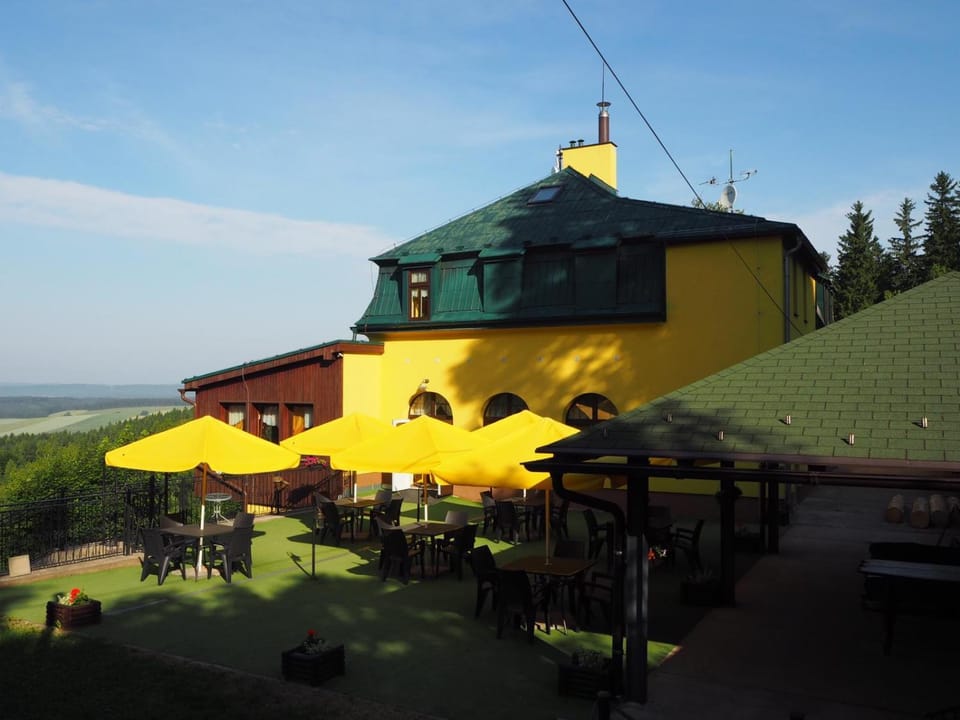 Property building, Restaurant/places to eat, Natural landscape, Garden