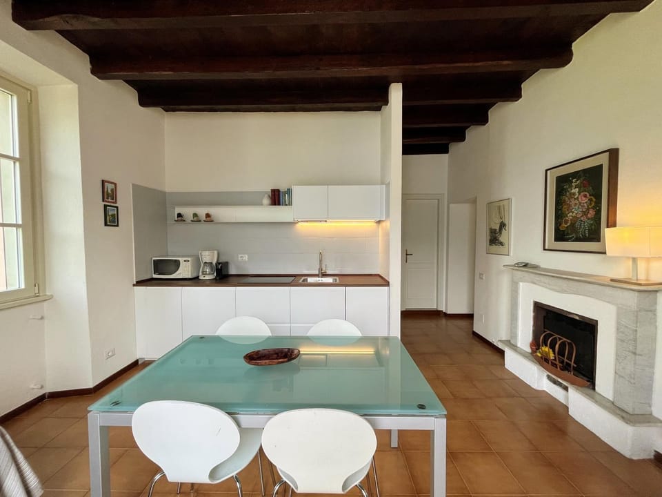 Kitchen or kitchenette, Dining area, stove