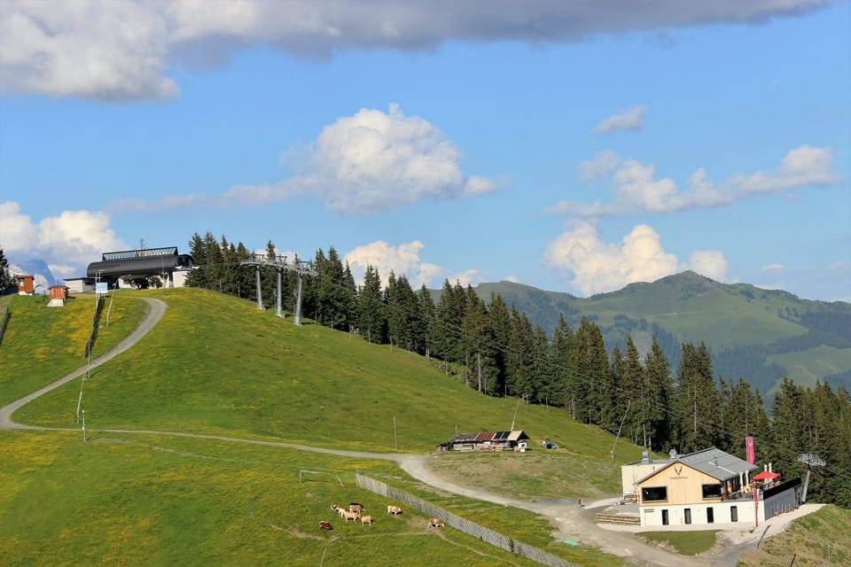 Property building, Off site, Day, Natural landscape, Bird's eye view, Summer, View (from property/room), Hiking, Mountain view