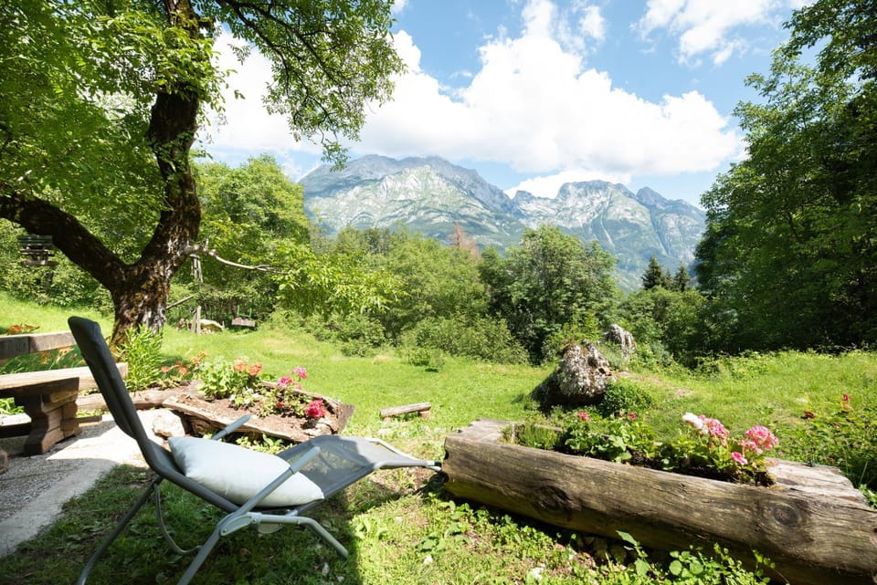 Mountain view, sunbed