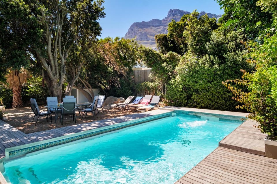 Patio, Garden, Garden view, Mountain view, Swimming pool, sunbed