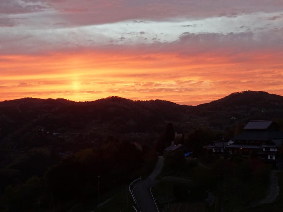 Natural landscape, Mountain view, Sunset