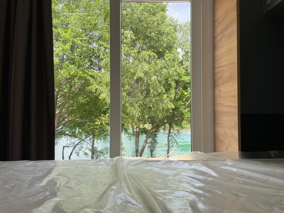 Bed, Bedroom, River view