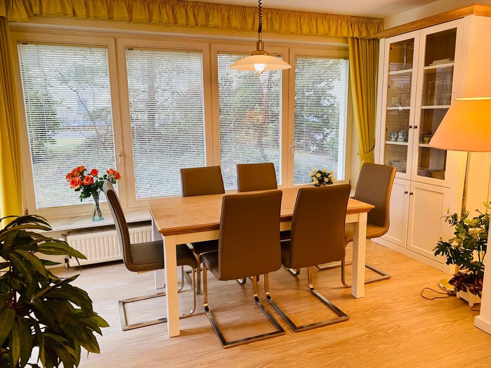 Garden, Living room, Seating area, Dining area