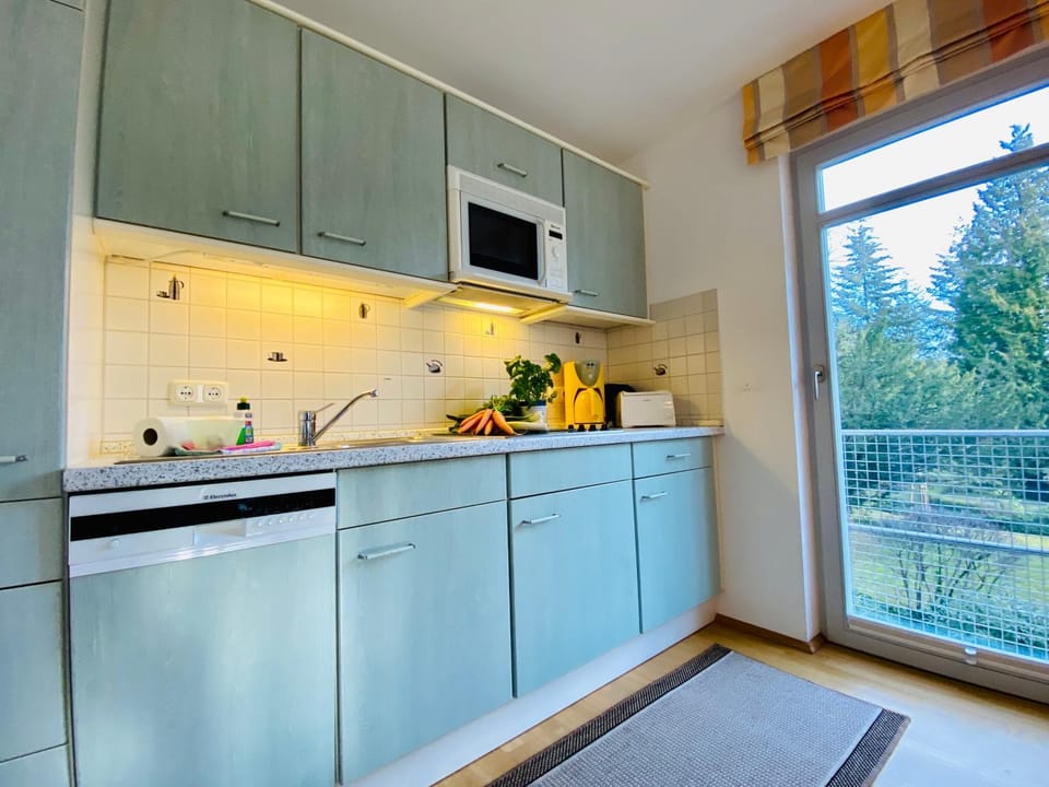 View (from property/room), microwave, stove, kitchen