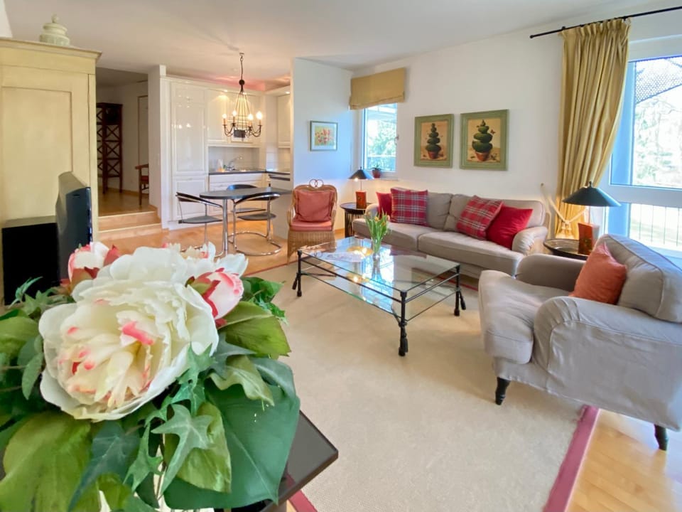 TV and multimedia, Kitchen or kitchenette, Living room, Seating area, Dining area