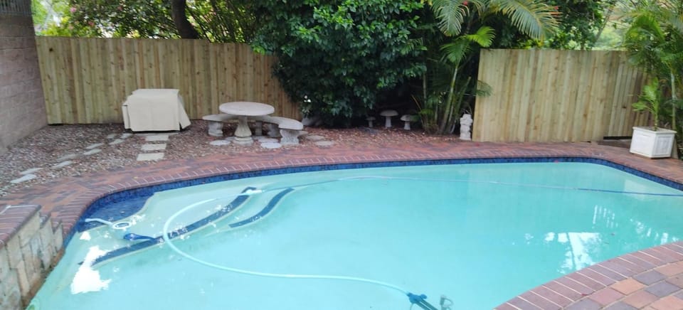 BBQ facilities, Seating area, Swimming pool