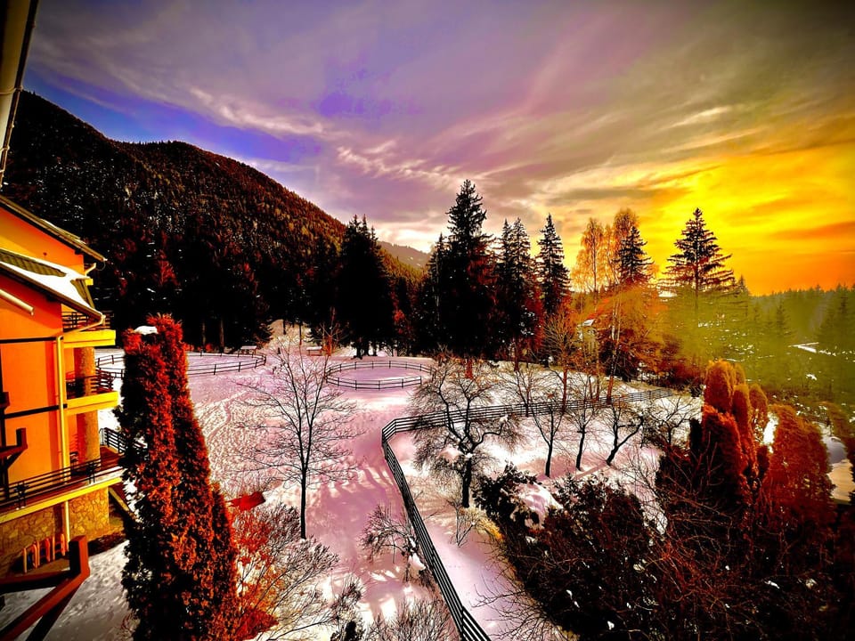 Natural landscape, Winter, Mountain view