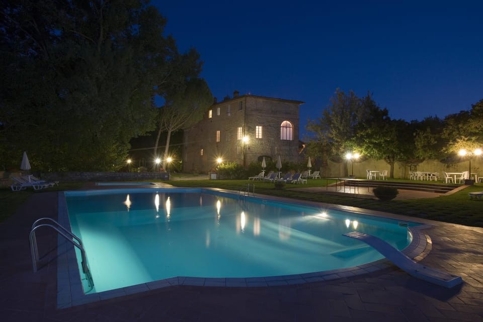 Night, Swimming pool