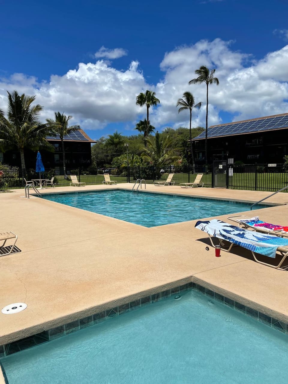 Pool view, Swimming pool, sunbed