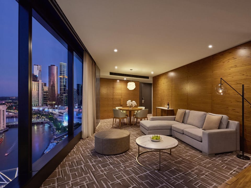 Living room, Seating area, City view