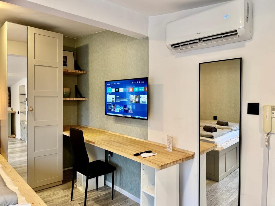 TV and multimedia, wardrobe, air conditioner