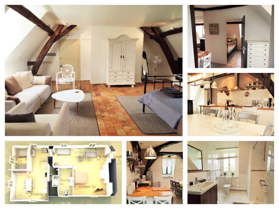 Bathroom, Kitchen or kitchenette, Living room