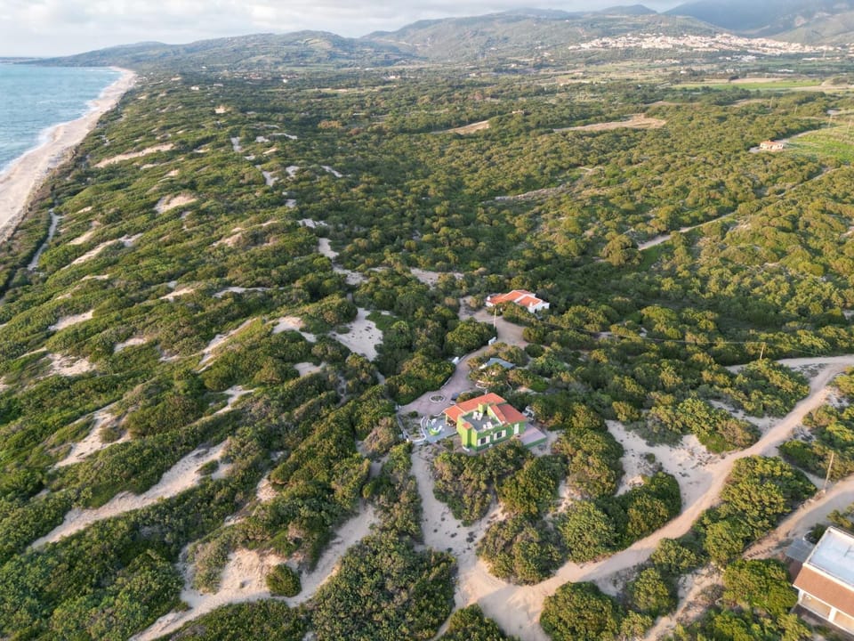 Property building, Natural landscape, Bird's eye view