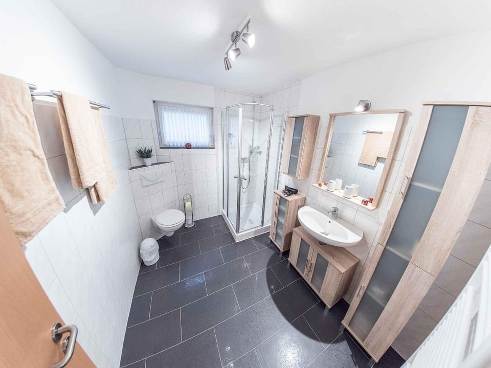 Bathroom, Living room