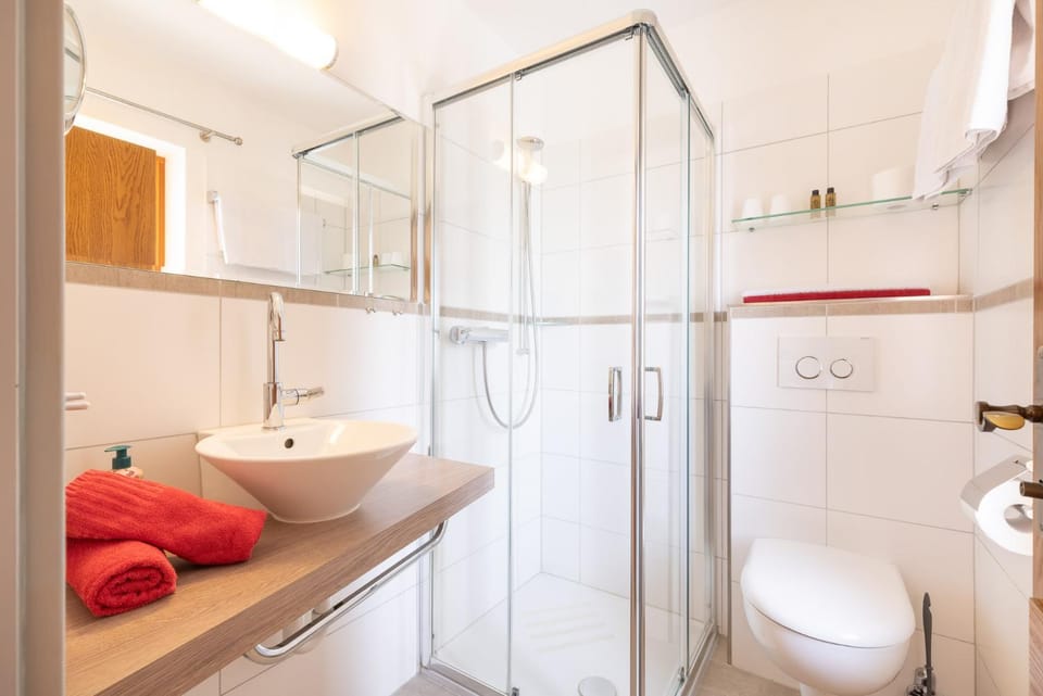 Shower, Toilet, Bathroom, towels