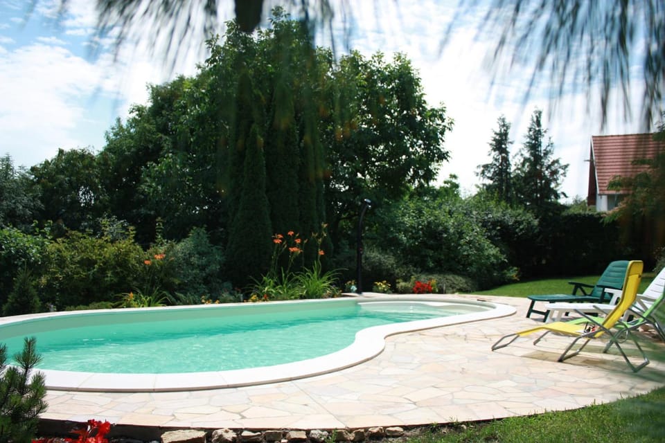 Summer, Garden, Swimming pool