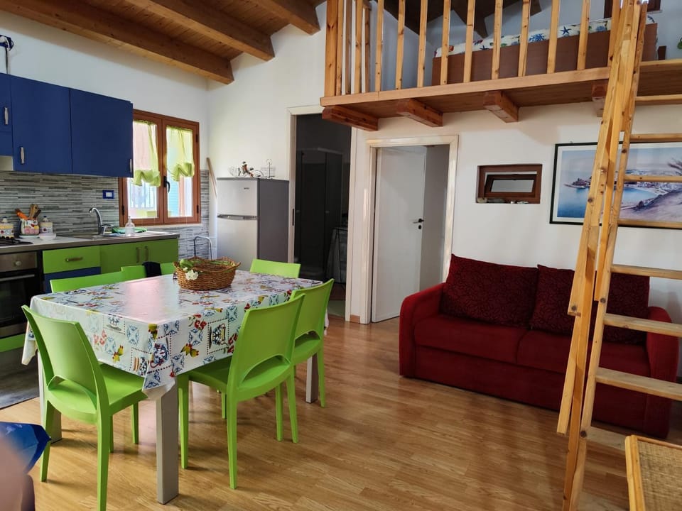 Living room, kitchen