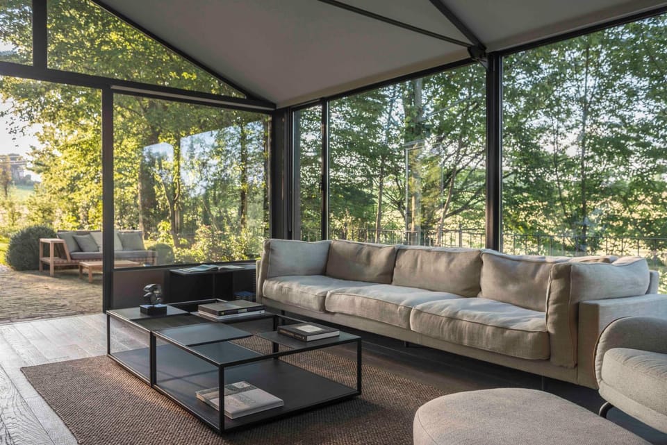 TV and multimedia, Living room, Seating area, On site, Sunset