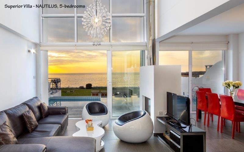 BLUE CORAL BEACH VILLAS three exclusive villas - Poseidon - Nautilus - Oceanos - and - Baby Coral bungalow Villa in Paphos District