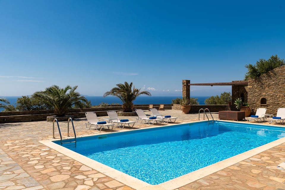 Natural landscape, View (from property/room), Pool view, Sea view, Swimming pool