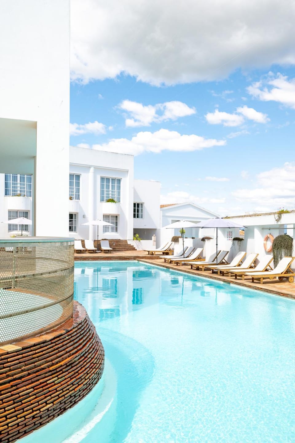 Pool view, Swimming pool, sunbed